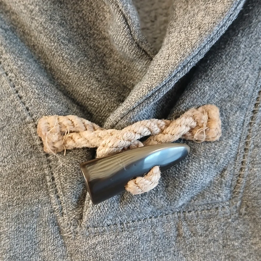 Ralph Lauren Boys Rugby Inspired Toggle Neck Fleece Sweatshirt Gray Size Small 7